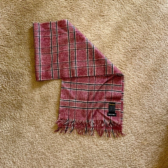 Johnstons of Elgin Cashmere and Wool Plaid Scarf - Picture 1 of 2
